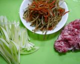 簡単！肉きんぴら煮作り方1写真
