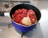 【パパ料理】赤ワインでコクうま牛丼作り方3写真