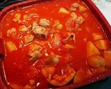 チキンとじゃがいものトマト煮込み作り方5写真
