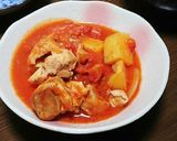 チキンとじゃがいものトマト煮込み作り方7写真
