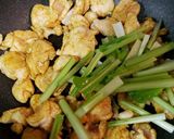 小松菜と鶏むね肉のカレー炒め作り方5写真