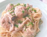 ミートボールクリームスパ作り方9写真