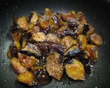 甘辛なすに*ゴマ*ごま*胡麻*作り方5写真