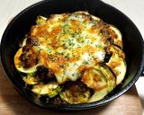 スキレットで！ナスとズッキーニの重ね焼き作り方4写真