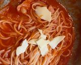 乾麺の冷麦で簡単トマトソースパスタ風作り方6写真