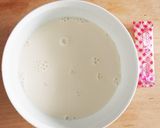 3層のカフェラテムース★杏仁豆腐のケーキ作り方2写真