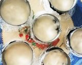 3層のカフェラテムース★杏仁豆腐のケーキ作り方3写真