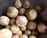 フライパンで新じゃが揚げ煮作り方1写真