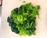 ほうれん草の味噌汁作り方1写真