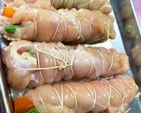 カラフル野菜鶏肉巻き作り方4写真
