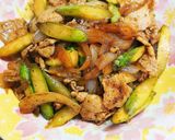 アスパラと豚バラ肉のオイスターソース炒め作り方24写真