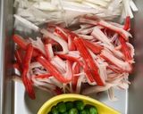 カニカマで豪華にします♪蟹玉の甘酢餡掛け作り方1写真