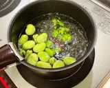空豆のペペロンチーノ風炒め作り方1写真