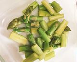 俺流アスパラとチーズのクリームパスタ作り方1写真