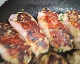 簡単！ベーコン巻きポークハンバーグ作り方3写真