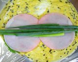 *ハム&野菜*タマゴ巻き*作り方3写真