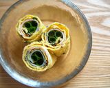 *ハム&野菜*タマゴ巻き*作り方4写真