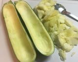 ズッキーニのパリッとろチーズ肉詰め作り方3写真