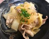 ☆豚バラ大根のニンニク醤油和え♪作り方8写真