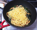 簡単！ほうれん草とキノコの和風パスタ作り方8写真