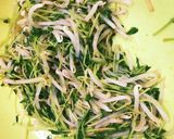 もやし豆苗ナムルの冷しゃぶのせ作り方3写真
