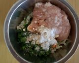 うどんで!ニラとキムチのモチモチつくね作り方2写真