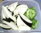 茄子とブロッコリーのペペロンチーノ作り方2写真