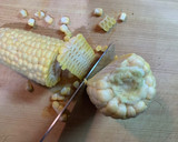 とうもろこしとベーコンの炊き込みごはん作り方2写真