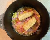 とうもろこしとベーコンの炊き込みごはん作り方4写真