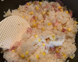 とうもろこしとベーコンの炊き込みごはん作り方5写真
