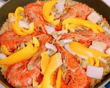 フライパンでスペインの味【魚介パエリア】作り方10写真