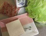※ちぎりレタスとお豆腐のサラダ作り方1写真
