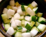 野菜とソーセージの柚子胡椒サラダ作り方1写真