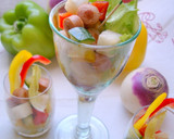 野菜とソーセージの柚子胡椒サラダ作り方4写真