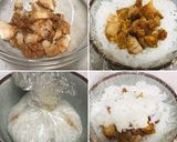 朝ごはん♡弁当♡ピリ辛唐揚げおにぎり作り方2写真
