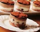 3層のカフェラテムース★杏仁豆腐のケーキ作り方7写真