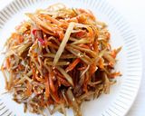 モリモリ食べちゃう【きんぴらごぼう（薄口作り方5写真