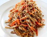 モリモリ食べちゃう【きんぴらごぼう（薄口作り方6写真