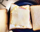 フライパンでハムとチーズのホットサンド＊作り方4写真