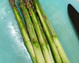 アスパラ とツナ入り卵の炒め物作り方1写真