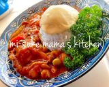 夏野菜❤ﾓｯﾂｧﾚﾗトマトチキンカレーஐ作り方2写真