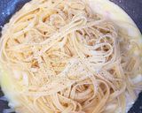 簡単カルボナーラ風クリームパスタ作り方6写真