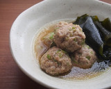 生ワカメと肉団子のさっと煮♪作り方7写真