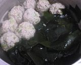 生ワカメと肉団子のさっと煮♪作り方6写真