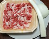 豚丼(バラ、冷しゃぶサラダ用を使って)作り方1写真