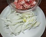 豚丼(バラ、冷しゃぶサラダ用を使って)作り方2写真