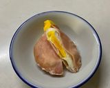レンジでハムエッグ作り方4写真