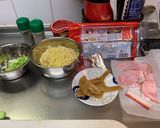 醤油ラーメンと白飯し作り方2写真