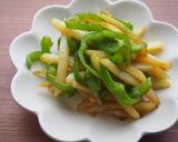 じゃが芋・ピーマンのカレー粉炒め♪作り方7写真