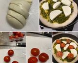 ジェノベーゼソースのマルゲリータピッツア作り方4写真